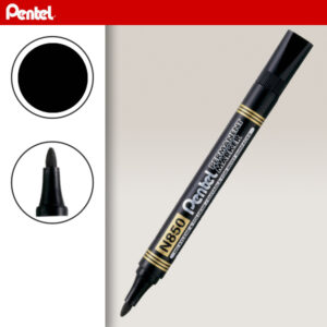 Marker Permanent Nero  punta conica 4,5 mm Pentel